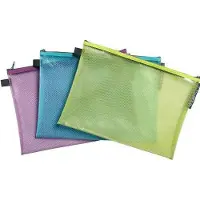 Exacompta Pop'N Co Accessoiretas 38150E A4 Ritssluiting EVA (Ethyleenvinylacetaat), PP (Polypropeen) Liggend 35 (B) x 25 (H) cm Kleurenassortiment 3 Stuks
