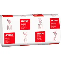 Katrin Classic Handdoeken Z-vouw Wit 2-laags 61617 25 Stuks à 160 Vellen