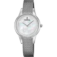 Festina Kwartshorloge Mademoiselle Polshorloge, dameshorloge, roestvrijstalen band, Ø 30 mm