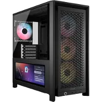 Corsair CC-9011326-WW Geh Midi FRAME 4000D LCD RS ARGB Mid-Tower, Black