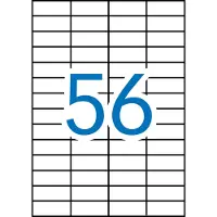 APLI witte etiketten ft 52,5 x 21,2 mm (b x h), 5.600 stuks, 56 per blad (1284)