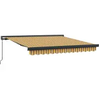 vidaXL Uitschuifbare luifel Meerkleurig 350 x 250 cm