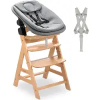 Hauck Alpha Newborn Set Pro - Meegroei kinderstoelset vanaf geboorte - Nature Grey