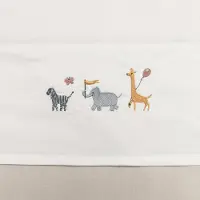 Funnababy Laken Babybedje 100x150 Borduur Safari