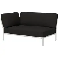 Houe Loungeset Module Level Corner Left Frame Muted White Cushion Char