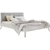 Hasena Trento 16 Simone bedombouw massief houten bed/gestoffeerd hoofdbord