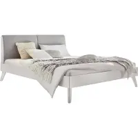 Hasena Trento 16 Simone bedombouw massief houten bed/gestoffeerd hoofdbord