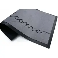 EDO Hanse Home Welcome Deurmat 45x75 cm - Grijs/Zwart
