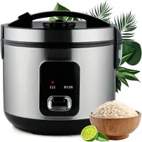 Core Rijstkoker - Koker - Stoompan - met Keramische Kom - LED-display - Zwart - 28cm x 28cm x 28cm