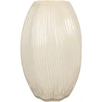 Clayre & Eef Vaas Ø 17x27 cm Geel Glas