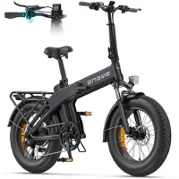 ENGWE EP-2 3.0 BOOST Elektrische fiets - Actieradius 120km - Verwijderbare batterij 48V13.5Ah - 250W Motor - Shimano 7 Versnellingen - Hydraulische schijfrem - Fatbike - zwart