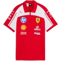 Puma Shirt 'Scuderia Ferrari HP Replica' lichtblauw / geel / rood / wit