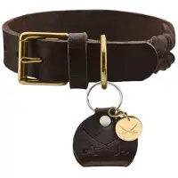 Hunter Hondenhalsband Sansibar Solid Bruin Maat 60