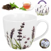 Duo Porseleinen Mok 460ml Met Mandje - Perfect cadeau