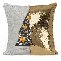 Domarex Kerstkussenhoes 40x40 cm met Omkeerbare Pailletten - Feestelijk Cadeau
