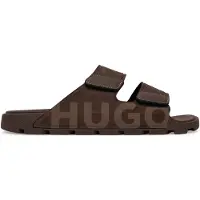 HUGO Muiltjes 'Evander' chocoladebruin / ombergrijs