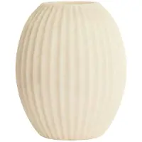 Light & Living Vaas Miralli - Crème - 30x19.5x36cm - Kunststof - Modern - Bloemenvaas - Woondecoratie - Decoratieve vaas voor woonkamer of slaapkamer