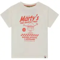 Stains & Stories T-shirt ecru Jongens Katoen Printopdruk - maat 104