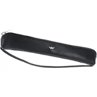 Golden Head Leren potloodetui Frankfurt Stifteetui 6811 Schwarz zwart