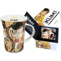 CARMANI Koffiemok Gustav Klimt "De Kus" - 350 ml porselein