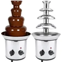 Ama Chocoladefontein - Fontein - Fonteinset - met 4 Niveaus - Roestvrij Staal