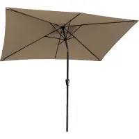 Happy Garden HAPUNARechthoekige rechte parasol 2x3m taupe