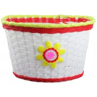 Jet Kinderfietsmand Voor 16 Inch Fiets - Wit Kunststof