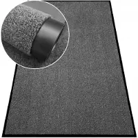 Nestor Deurmat woonkamer 40x60 cm - Antislip, PVC onderkant, Grijs