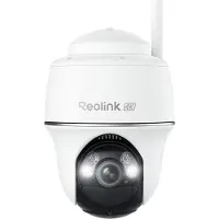 Reolink Argus PT Ultra, Eerste 4K Batterij Beveiligingscamera‘s Draadloos Buiten, 360° Pan Tilt Auto-Tracking, 8MP Kleuren Nachtzicht, 2.4/5 GHz Wi-Fi 6, Geen Abonnementen, Home Hub Compatibel