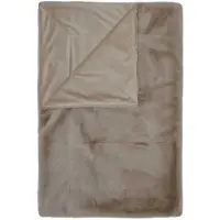 Essenza Plaid Furry Taupe-150 x 200 cm