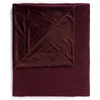 Essenza Plaid Teddy Plum Wine-150 x 200 cm