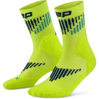 Cep Core Run Merino Socks Mid Cut 3.0, hardloopsokken, dames, geel