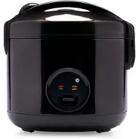 Core Rijstkoker - Koker - Stoompan - met Keramische Kom - LED-display - Zwart - 25cm x 25cm x 25cm