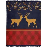 Elway Kerstplaid 150x200cm - Dik, Zacht & Warm Katoen