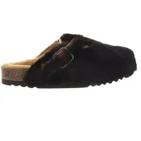 Scholl Klomp Women Fae New F Synthetic Fur Chocolate-Schoenmaat 42
