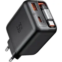 Mcdodo Sneloplader Netvoeding met 2x USB-C en 1x USB-A, PD, GaN, 35W, inclusief kabel