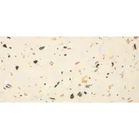 Saniclass Tops Topblad - 120x1.8x46cm - 2 afvoeren - zonder kraangaten - Terrazzo crème