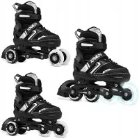 Raven Helixi 3w1 skates/rolschaatsen maat 30-33 LED-wiel