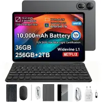 Blackview MEGA 12 - Tablet - Gaming Tablet - Android 16 - 12.2 inch - 36GB RAM - 256GB ROM - 5G Tablet - 10000mAh - Grijs