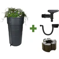 Homesaver Complete set regenton 230 liter met plantenbak, voet & vulautomaat