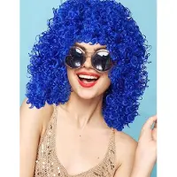 Thetru Damespruik Neon flow Volwassenen Vrouwen Blauw Koningsdag Maat One size