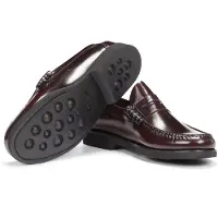 Fluchos Fluchosvoor mannen. F0047_FLCK_BURD Stamford bordeaux leren schoenen (40), Leer, Casual, Granaatappel