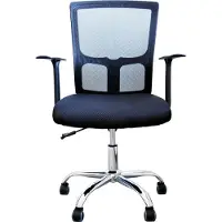 BRASQ OC200 Ergonomische Bureaustoel Zwart met Ademend Mesh - Bureaustoelen - In hoogte verstelbaar - Gaming stoel 49 x 47 x 94 cm
