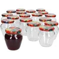 MamboCat 20-delige set jampot Vaso Orcio 212ml + To63 deksel fruit