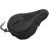 FLOKOO Zadelhoes Waterafstotend - 28 cm - Zwart - Memory Foam - Waterafstotend - Fietszadelhoes - Universeel