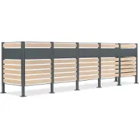 CoverTech Overdekking voor 5 afvalbakken 120l of 240l Breda
