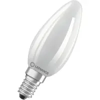 Ledvance Classic LED E14 Kaars Filament Mat 4.8W 470lm - 827 Zeer Warm Wit | Dimbaar - Vervangt 40W