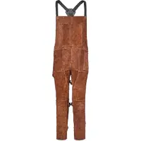 Vevor leren lasschort met split, schort 610x1067 mm, werkschort van runderhuid, veiligheidsschort met 3 zakken voor hout, tuin, smeden, maat M