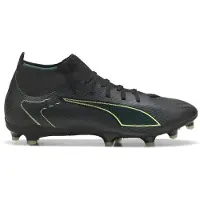 Puma Ultra 6 Match+ High Gras / Kunstgras Voetbalschoenen (MG) Zwart Donkergroen Lichtgroen