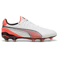 Puma Voetbalschoen 'King Ultimate' zilvergrijs / lichtrood / zwart / wit